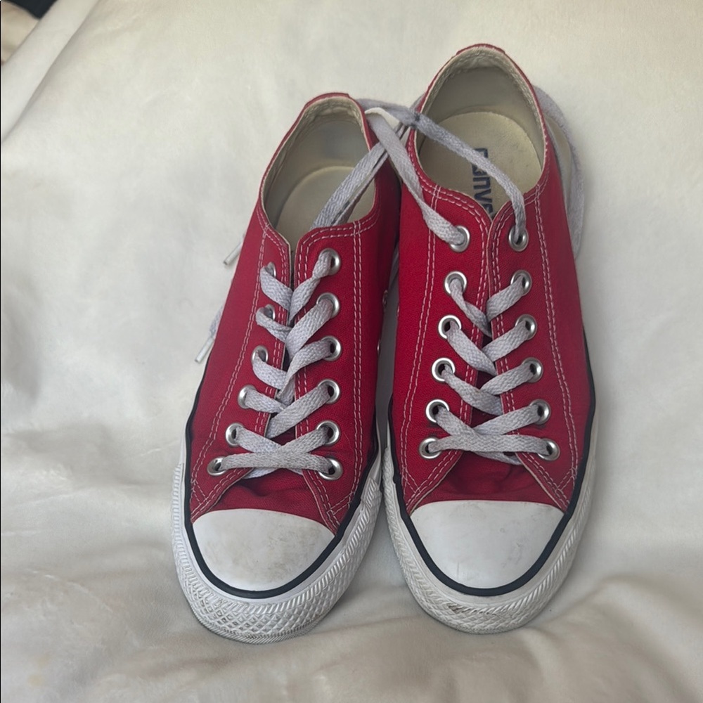 Converse Red and White Classic Sneakers